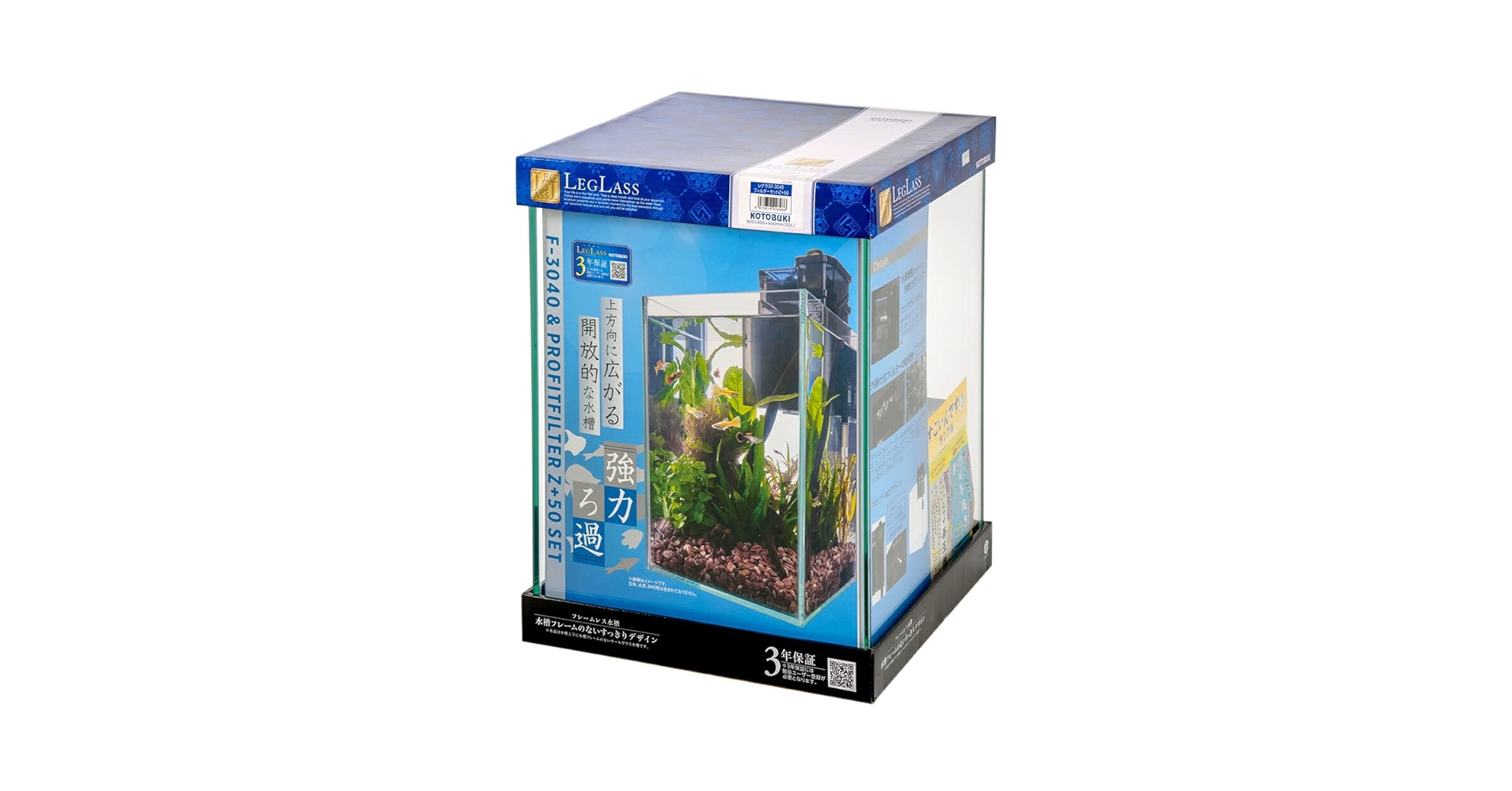 りんだまんさん専用水槽セット Amazon | コトブキ工芸 水槽セット レグラスF‐3040