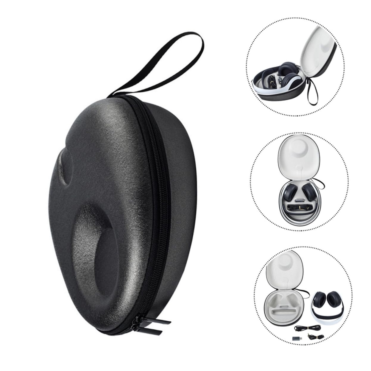 SHINEOFI Estuche para Guardar Auriculares Inalámbricos De Conducción con Cable Enfriador Colgador De Enchufe Cargador Digital Inalámbricos Bolsa con