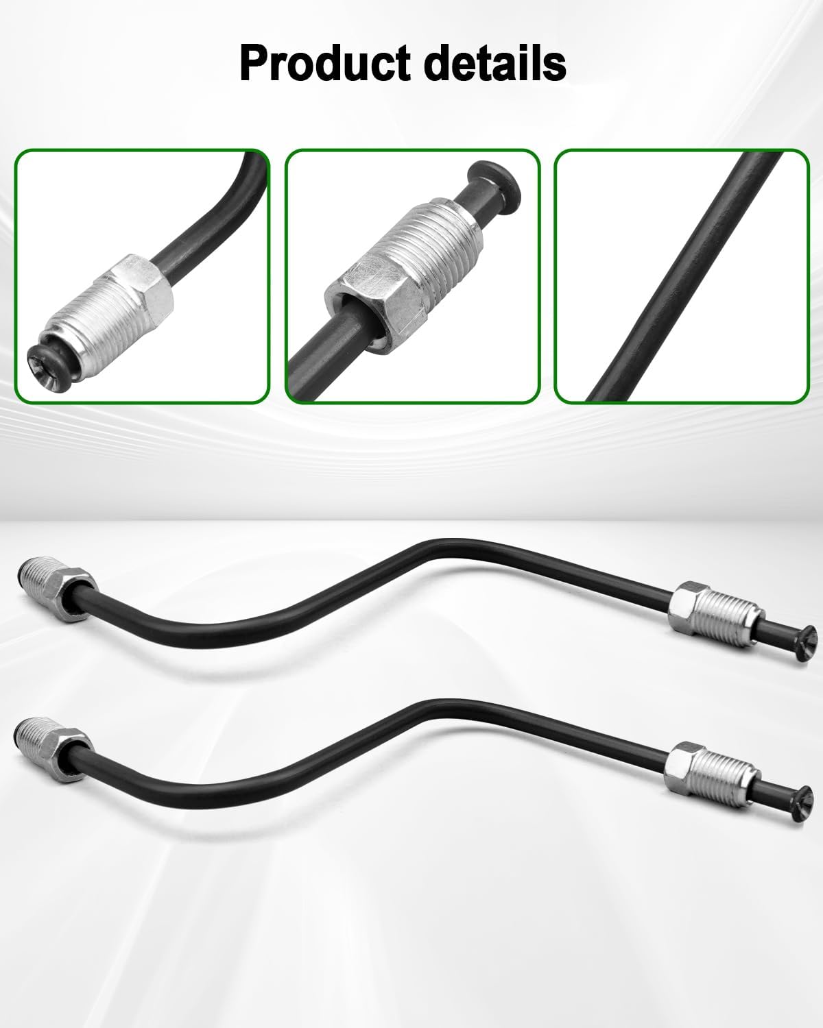 1 Pair Right and Left Front Brake Tube Caliper to Flex Hose Fit for Toyota 4Runner 2003-2009 FJ Cruiser 2007-2010 Replace 47314-35320 47316-35280