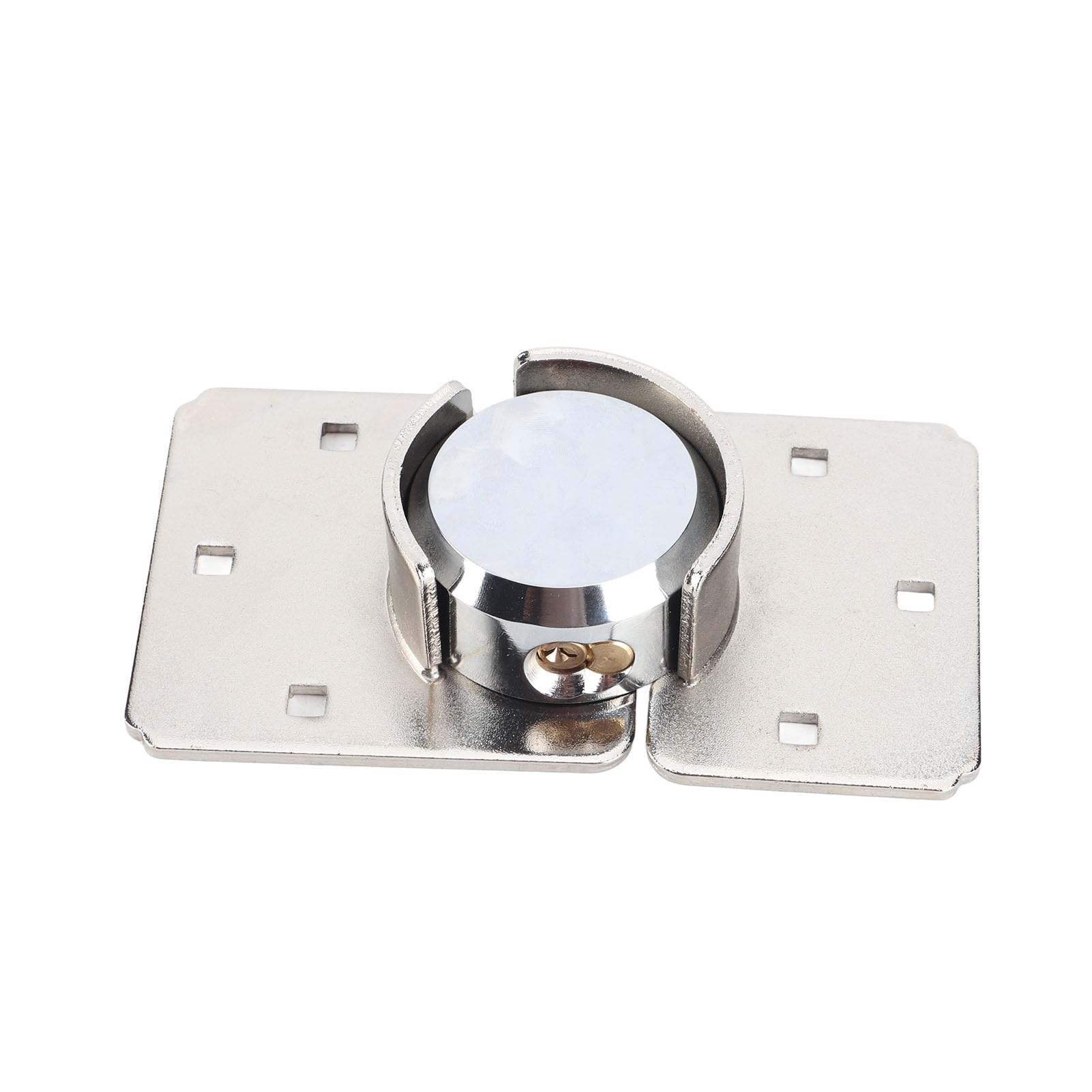 PUSOKEI Set di Cerniere per Lucchetto di Sicurezza con Grillo in Acciaio da 73 Mm |Serratura per Porta del Garage per Carichi Pesanti con 2 Chiavi