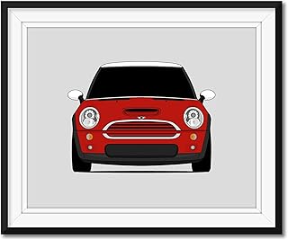 Mini Cooper S R53 (2000-2006) 1st Generation Inspired Poster Print Wall Art Decor Handmade (R50 R52) (Unframed)