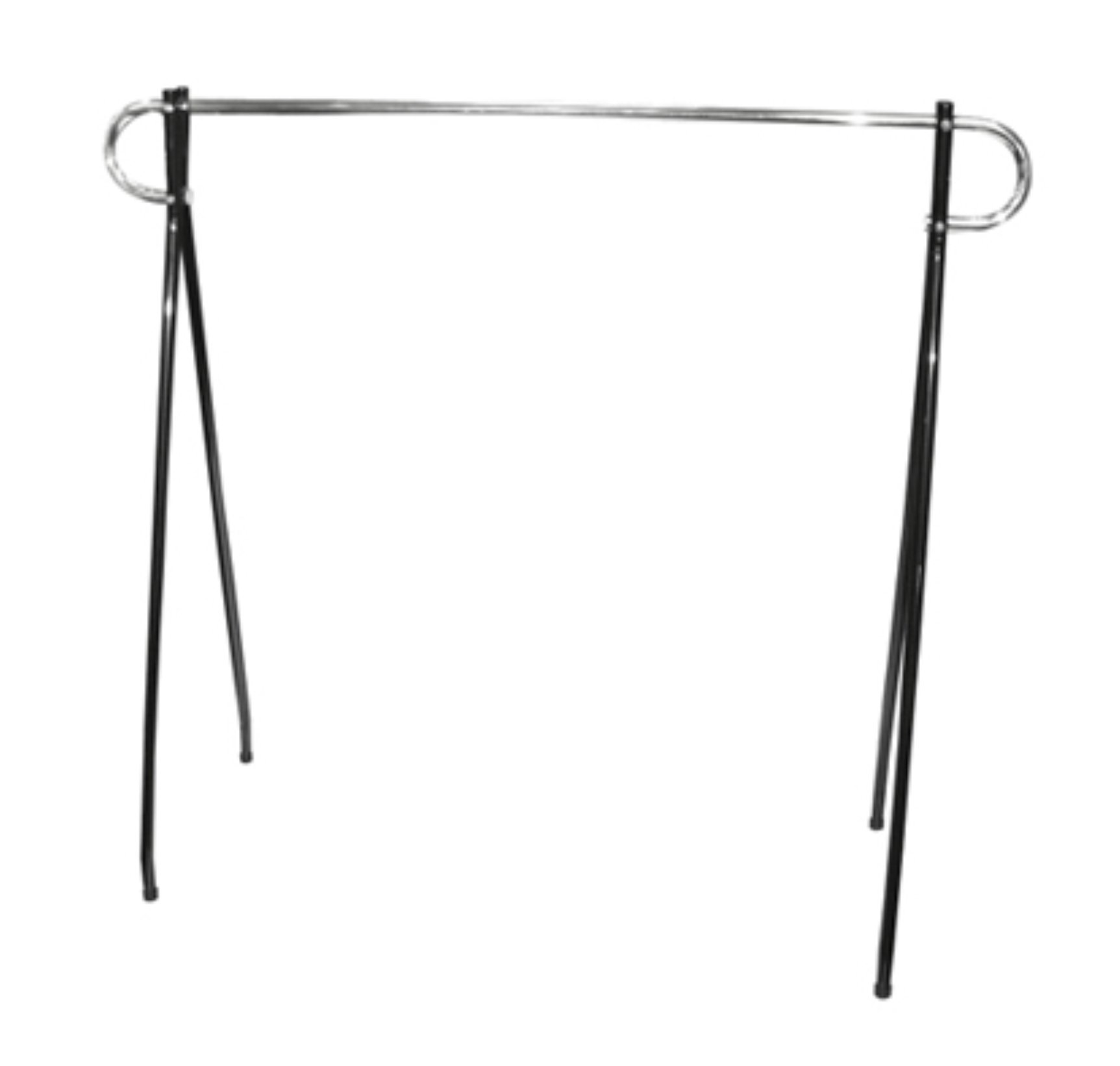 Affordable Light Use Black Beauty Single Rail Garment Rack, 48H