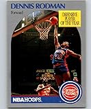 1990-91 NBA Hoops #109 Dennis Rodman Detroit Pistons Official Basketball Trading Card