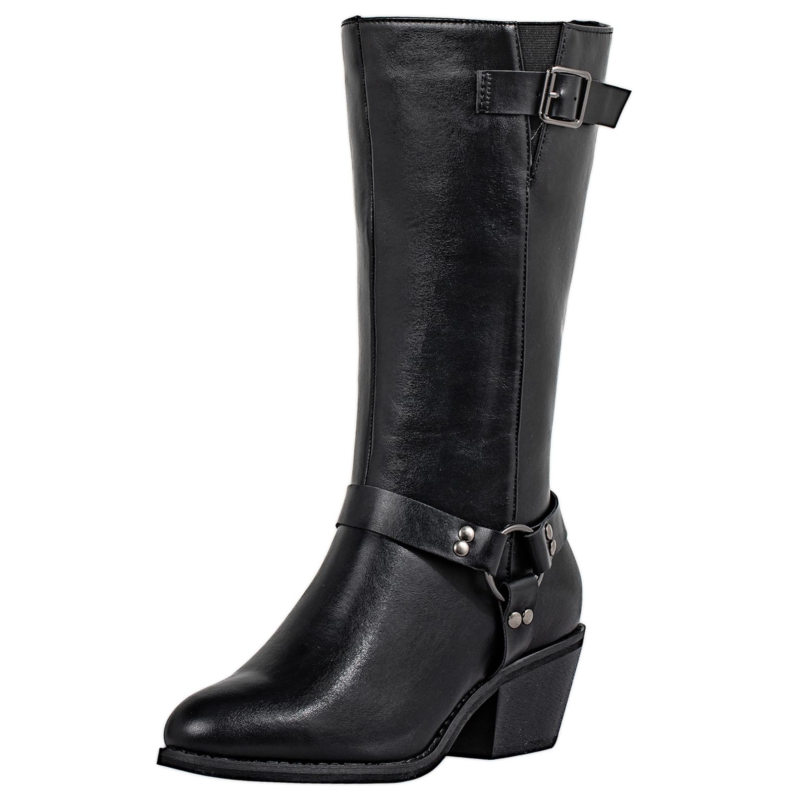 SheSole Extra Wide Calf Boots for Women Cowgirl Cowboy Western Mid Calf Riding Boot Dress Shoes botas vaqueras