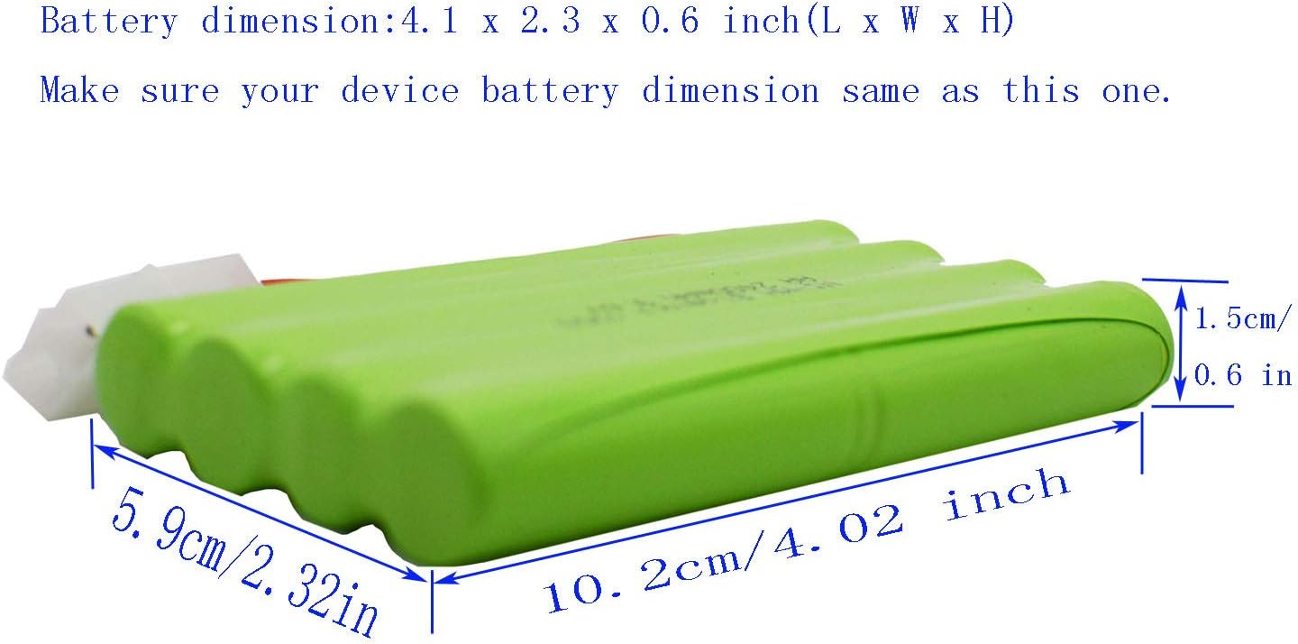 Blomiky 2 Pack 9.6V 2000mAH NiMH Rechargeable AA Battery Packs with Standard Tamiya Connectors Plug and USB Charge Cable for RC Tank Car Truck and Vehicles 9.6V Tamiya 2