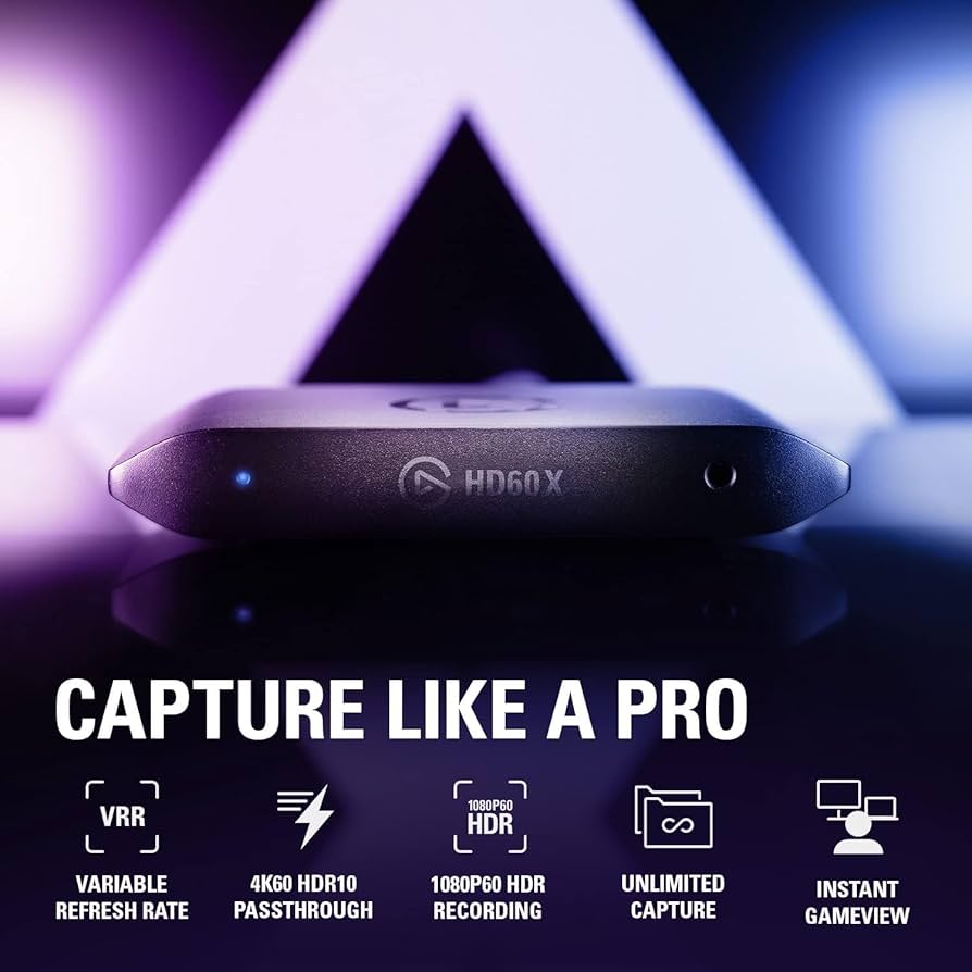 Amazon.com: Elgato HD60 X 1080p60 HDR10 External Capture