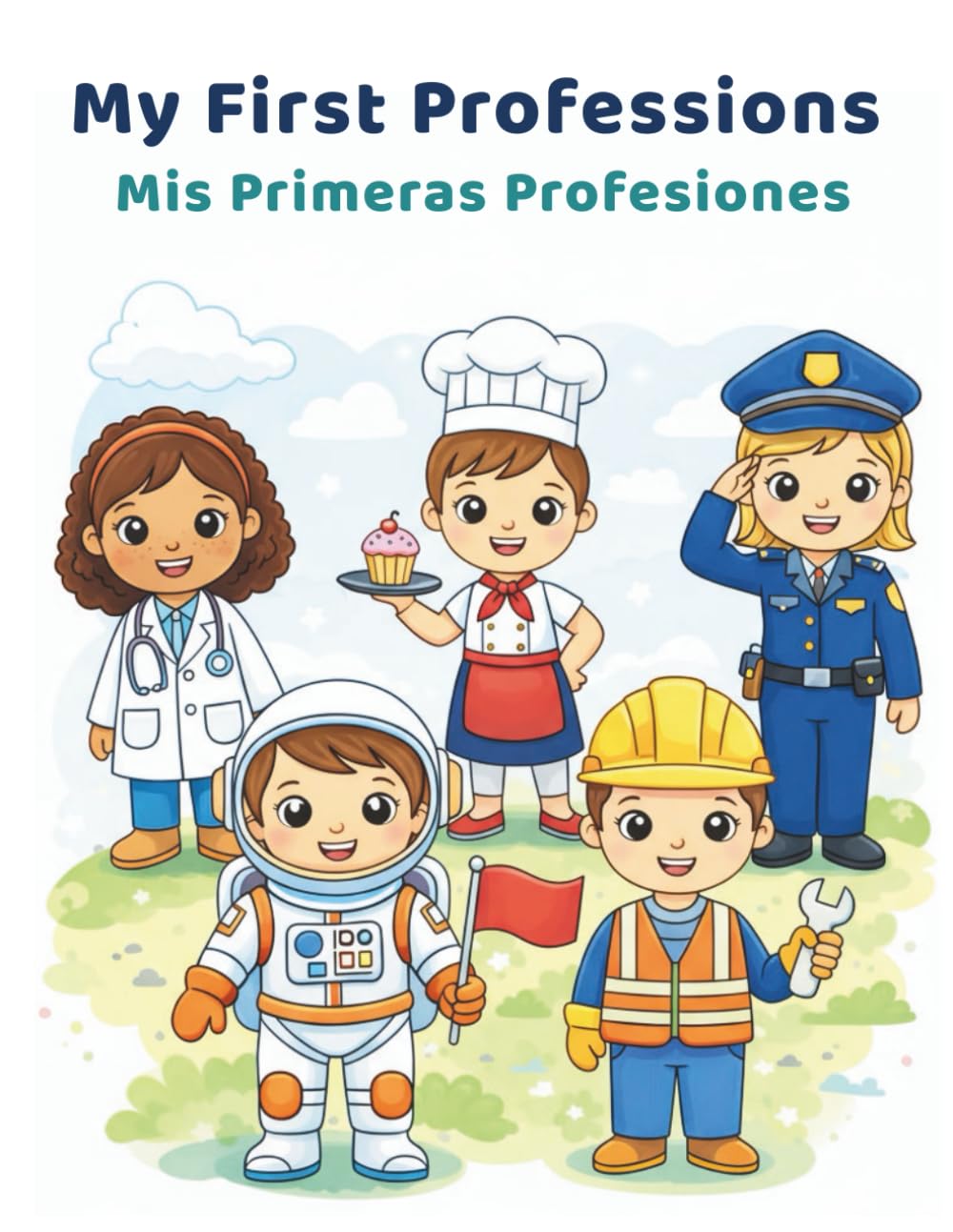 My First Professions: Bilingual Educational Coloring Book | Learn Professions in English & Spanish
