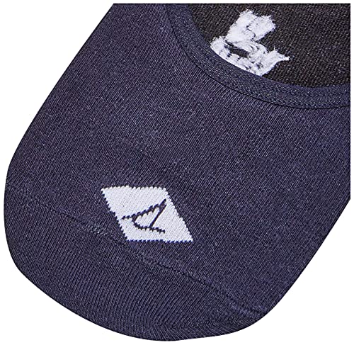 Sperry Mens 3 Pack Canoe Liners Casual Sock, Navy/Charcoal Heather, Shoe Size 6-12 Us #TOP1