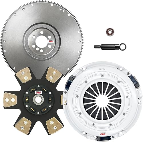 ClutchMaxPRO Performance Stage 4 Kit de embrague con volante compatible con Chevrolet Corvette, Grand Sport, Z06, 427 convertible 6.0L 6.2L 7.0L LS2