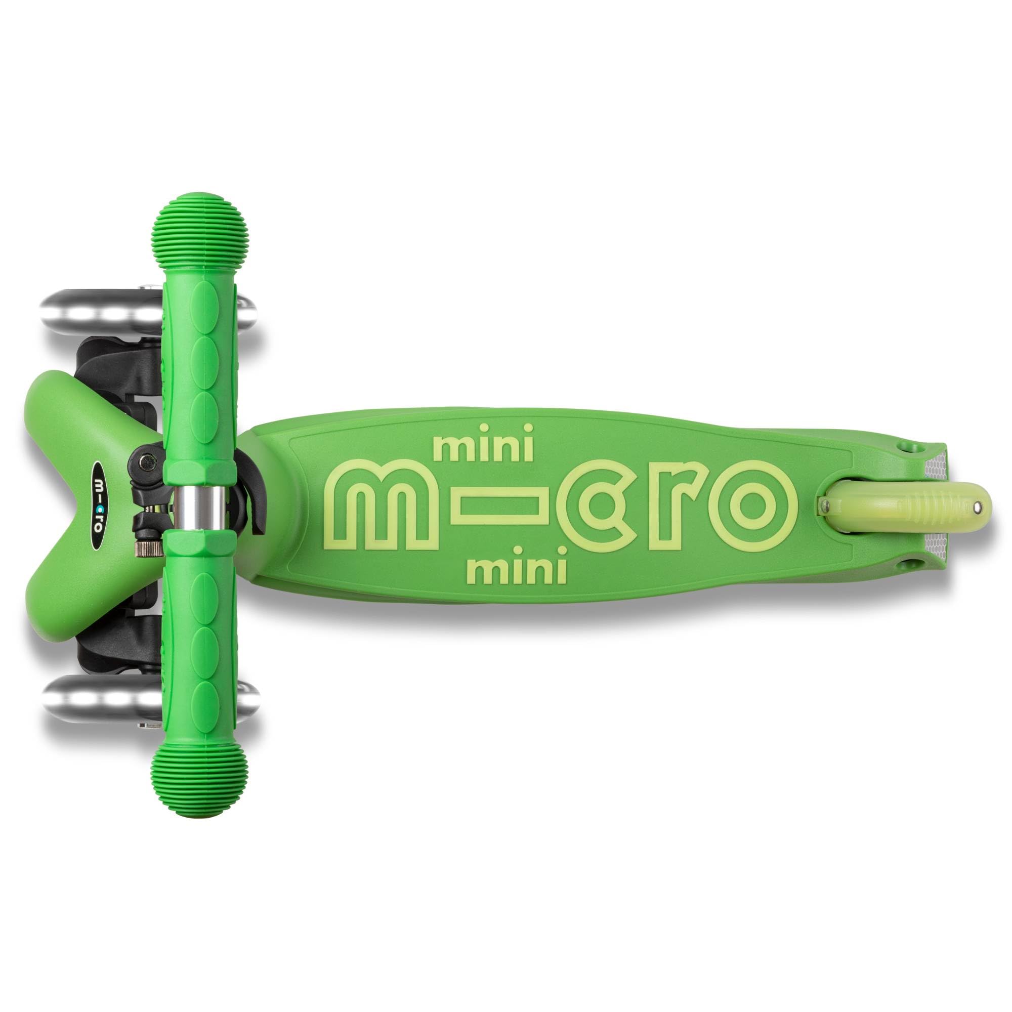 Micro Mini Micro Deluxe Flux LED Neochrome – Patinete 3 Ruedas Con Pintura Cromada Y Plataforma Transparente Para Niños De 2 A 5 Años