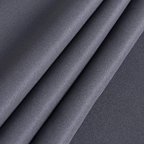 Image of Sancua Rectangle Tablecloth - 70 x 108 Inch, Grey, Polyester, Stain & Wrinkle Resistant, Perfect for Dining Table, Buffet, Parties, Camping