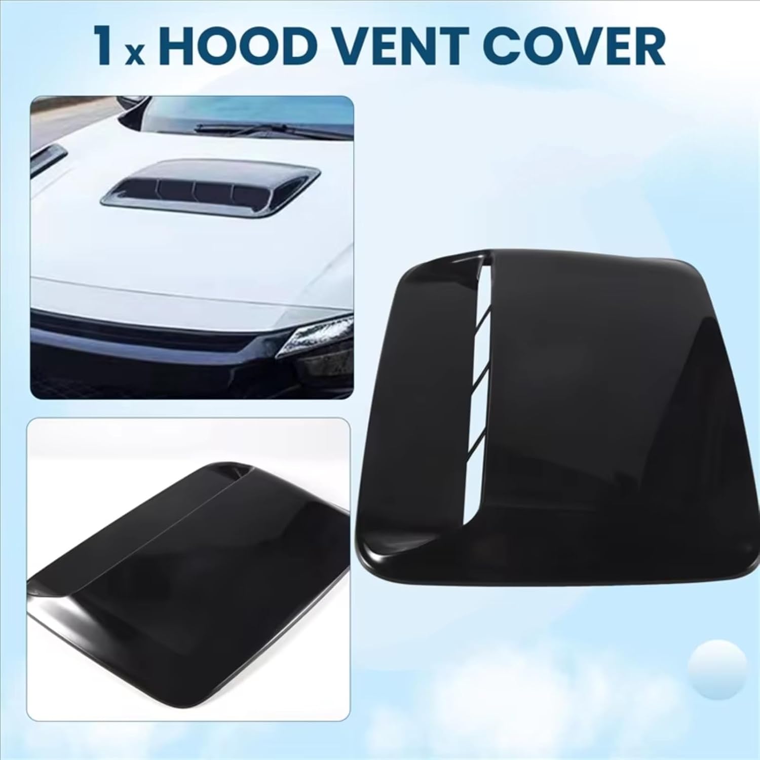 Hood Scoops Car Universal Hood Vent Air Outlet Cover Hood Scoop Air Flow Intake Vent Cover Compatible with Infiniti
