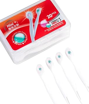 20PCS Portable Hotel Travel Toothbrush Mini Exploded Bead Toothbrush Disposable Adult Cleaning Toothbrushes for Women Men