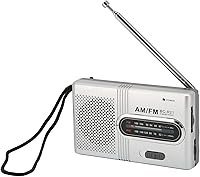 Vista 1 de Radio portátil AM FM, radio digital de bolsillo con altavoz de 5 W, radio de transistor compacto de onda corta con conector para auriculares