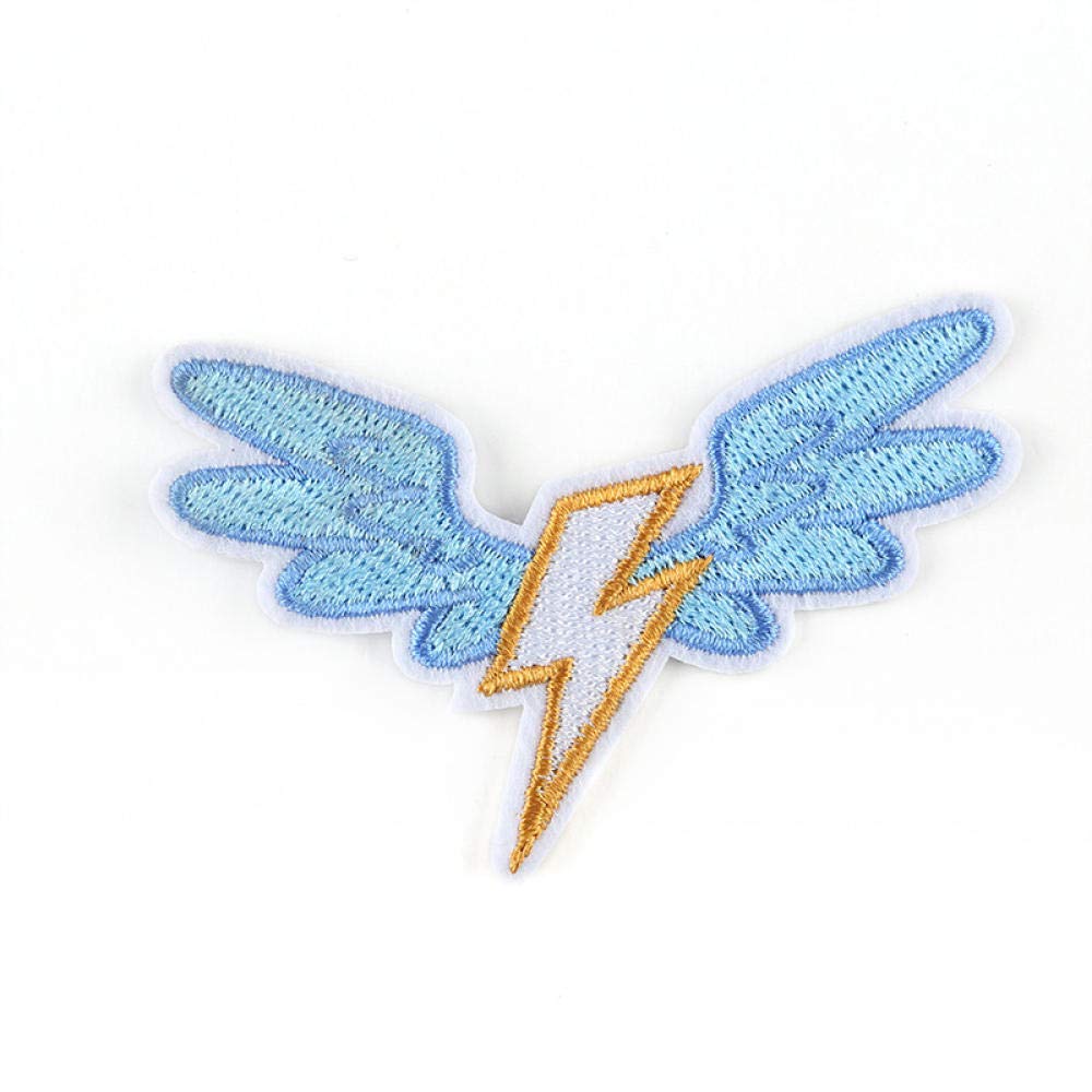 Bliksem Donder Schicht Strijk Embleem Patch Bliksem Donder Schicht Strijk Embleem Patch