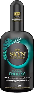 SKYN Naturally Endless (200 mL): Gel Lubrifiant à base d'Eau avec une Action Longue Durée semblable au Silicone | Compatible avec les Préservatifs | Composition à 99% d'Origine Naturelle