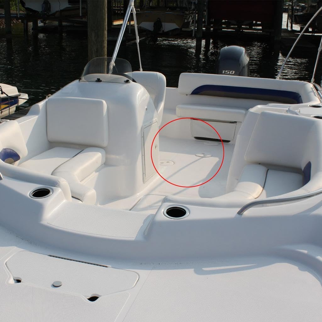 Coperchio di accesso per portello di ispezione rotondo in plastica | resistente da 8 pollici, per ispezione di imbarcazioni e sport nautici