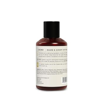 Cremo Cedar Forest Beard & Scruff Softener, Softens and Conditions Coarse Facial Hair of all Lengths in Just 30 Seconds, 6 Fluid Ounce