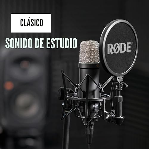 Miniatura 4 de RØDE NT1 Signature Series Micrófono condensador de gran diafragma con soporte de choque, filtro pop y cable XLR para producción de música, grabación