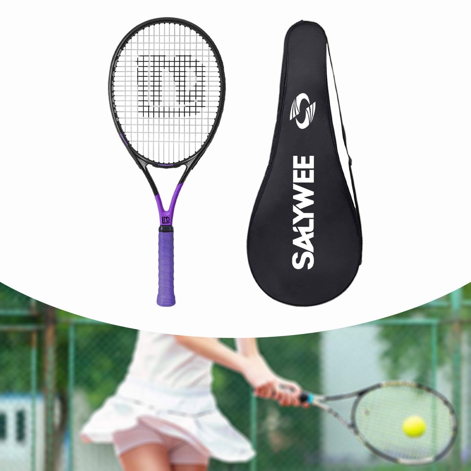 Racchetta per Allenamento Individuale di Tennis, Modello in Fibra di Carbonio per Uso Domestico.