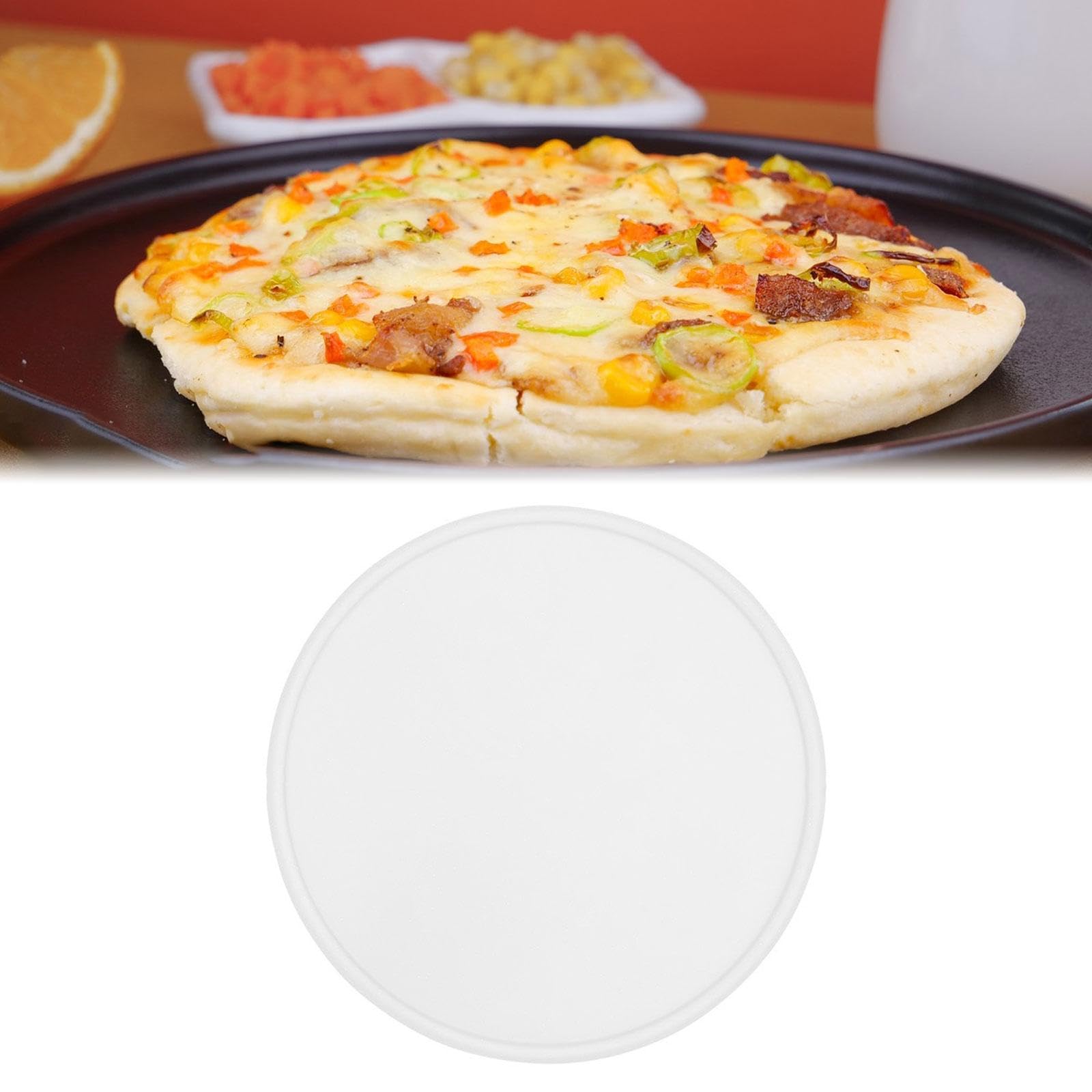 Pizza Backmatte für Silikonpizza mit glatter Oberfläche, Weiß