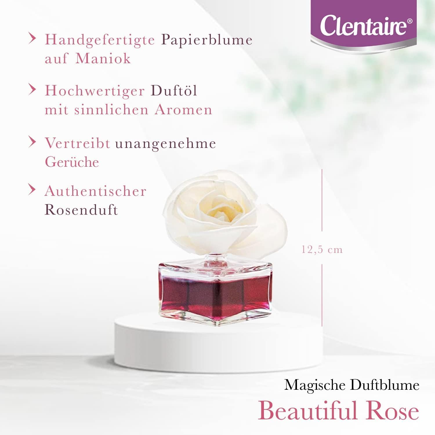 Beautiful Rose Lot de 15 désodorisants 75 ml – Parfum d'ambiance sensuel, diffuseur – Le parfum de l'amour, décoration d'intérieur