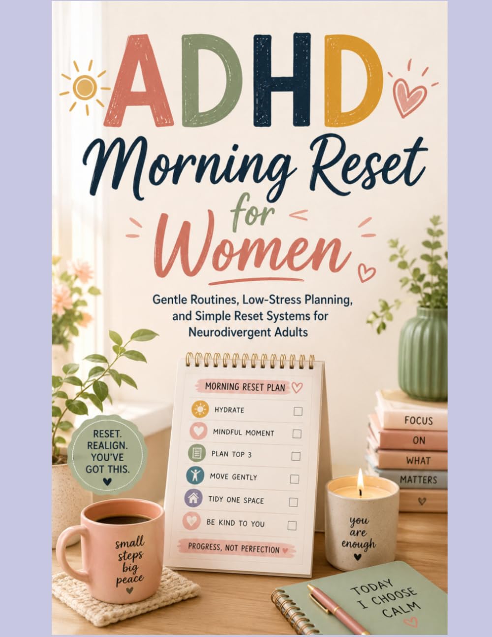 ADHD Morning Reset for Women: Gentle Routines, Low-Stress Planning, and Simple Reset Systems for Neurodivergent Adults