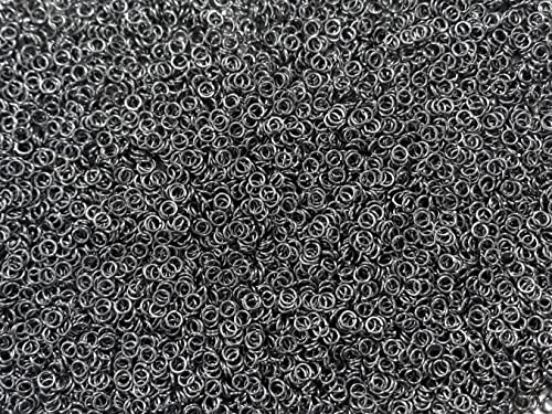 Chainmail Joe 1/4 Pound Stormy Gray Anodized Aluminum Jump Rings 20G 9/64" ID (4500+ Rings)
