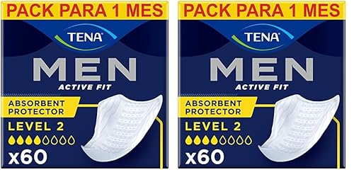 TENA Men Level 2 x60 Compresa Absorbente para Incontinencia Moderada