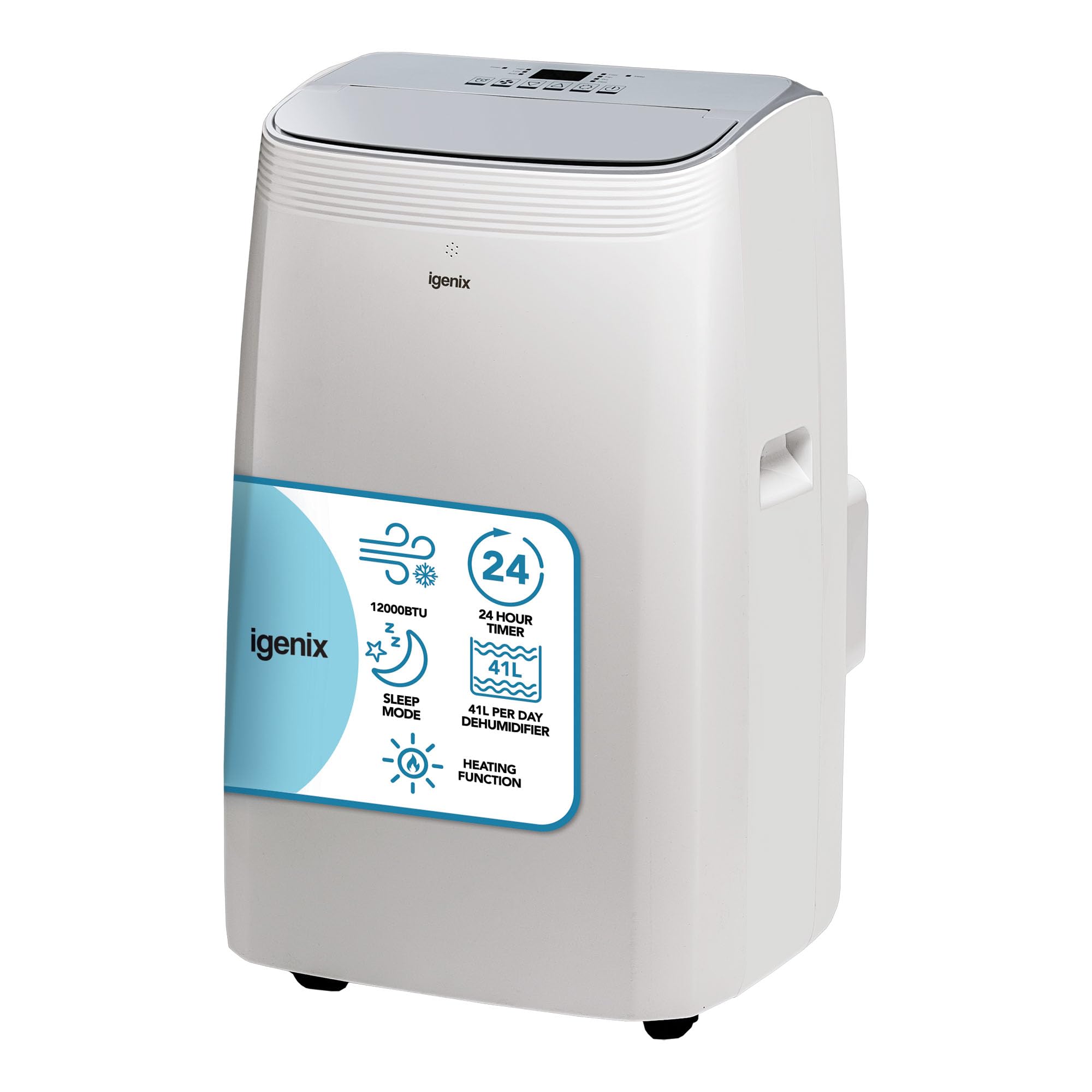 Igenix 12000 BTU 4-in-1 Portable Air Conditioner - White