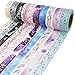 Produktbild Benvo Antner Blumen Muster Washi Masking Tape Collection, Set aus 10 Rollen für Scrapbooking Kunst Handwerk Büro Party Supplies und Geschenkverpackung