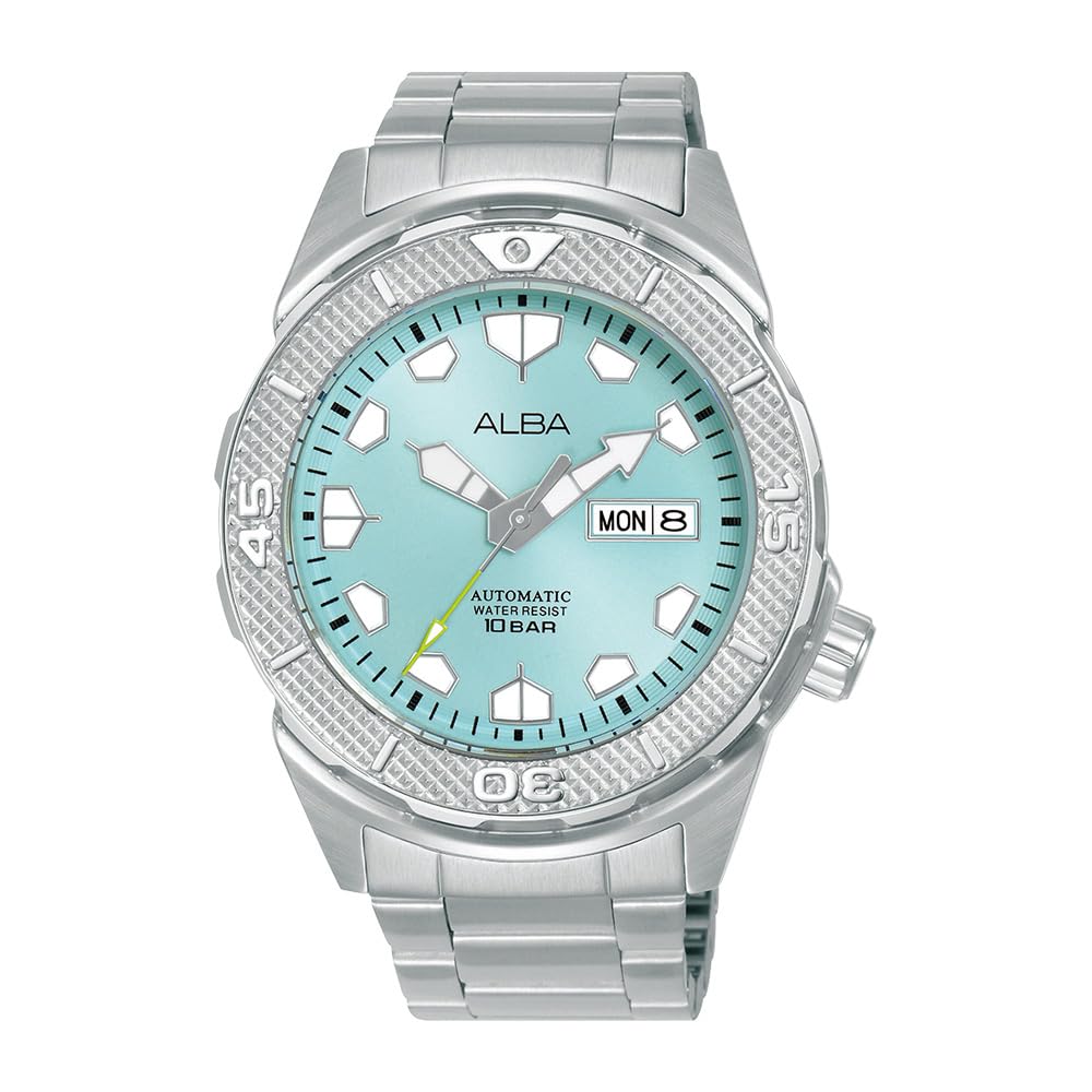 Alba Stainless Steel Mens Active Automatic Analog Watch Al4563X1, Dial Color-Blue, Band Color-Silver (B0CZJSCGML) Amazon Price History, Amazon Price Tracker