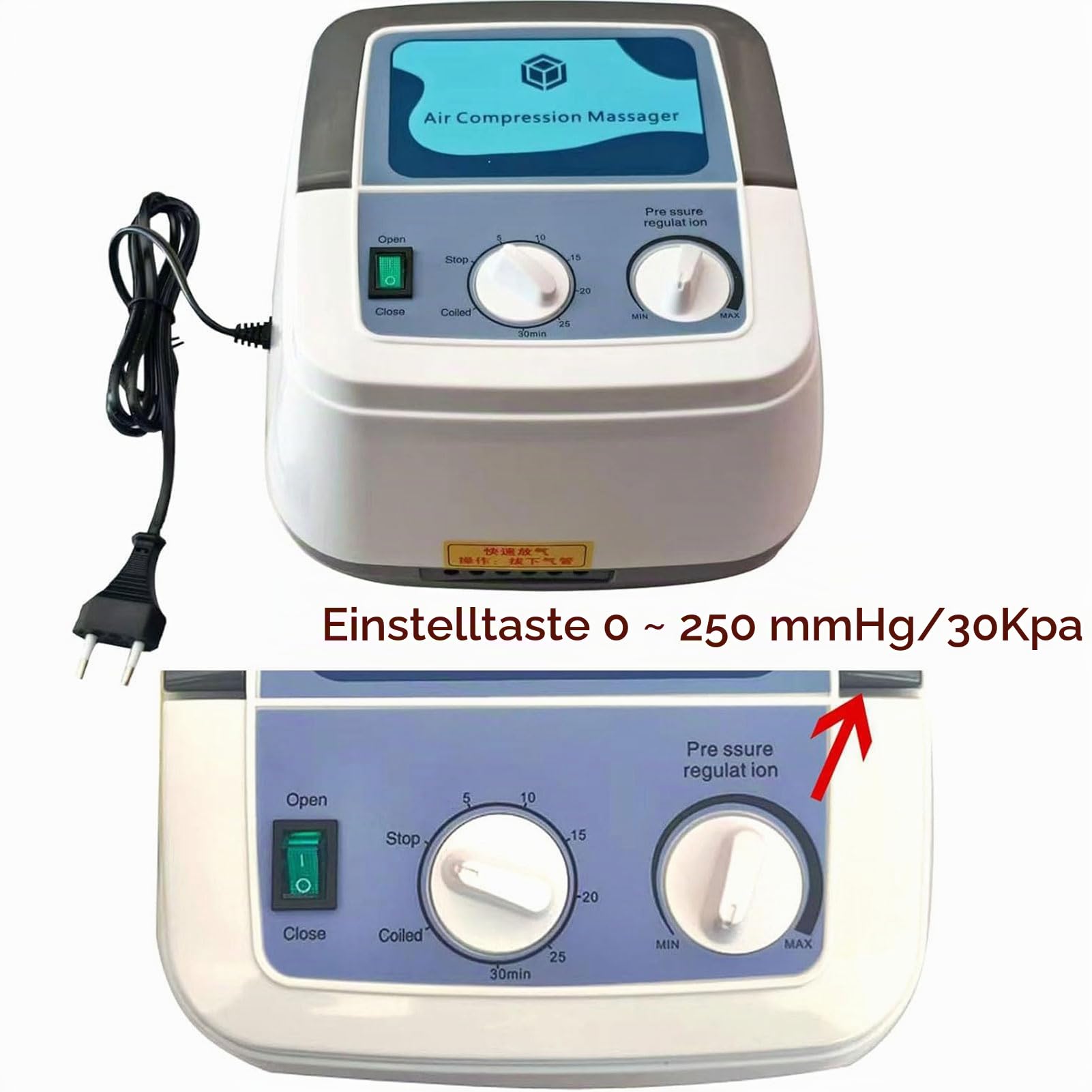2026 Neu Lymphdrainage Gerät Beine Bei Lipödem - Kompressions-Beinmassagegerät mit 6 Luftkammern, Reduzierung Schwellungen und Müdigkeit - XL Größe (Grey, 2 legs+2 arms+1 waist)