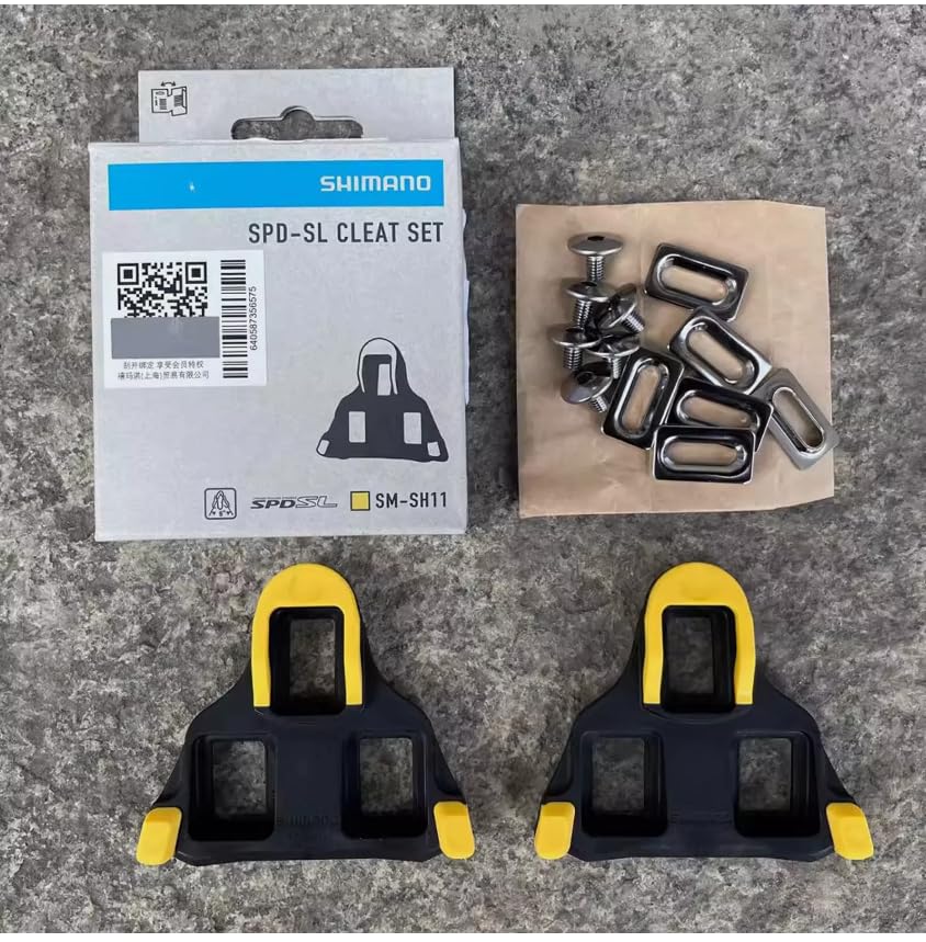Shimano Yellow Cleats — SM-SH11 (6° Float)