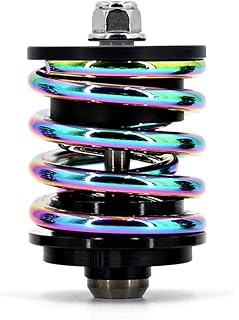 NALsa Bike Shock Absorber,Bicycle Rear Shock Absorber Bicycle Titanium Alloy Spring Rear Shock Absorber Shock Absorber For Bike Parts 3 Colors