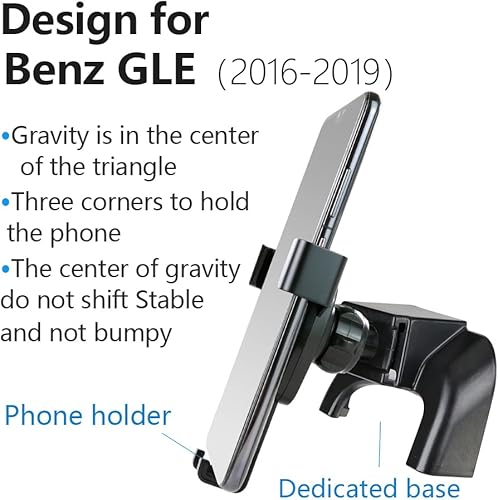 Miniatura 6 de Soporte de teléfono de coche para Mercedes Benz GLE Class 2016-2019, GLS Class 2017-2019, accesorios de automóvil, soporte de navegación, decoración