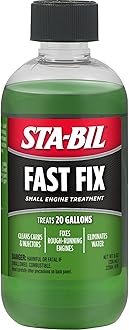 Fast Fix - Small Engine Treatment, Cleans Carburetors and Injectors, Fixes Rough Running Engines, Eliminates Water, Treats Up to 20 Gallons, 8oz (22304) , Green