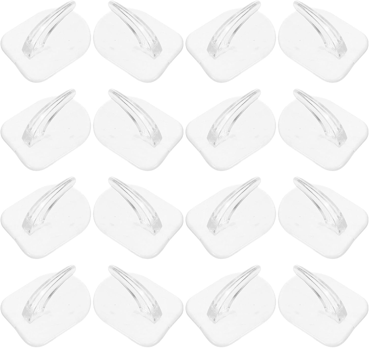 Baluue 80pcs Mini Adhesive Wall Hooks, No Drilling Waterproof Utility Hooks