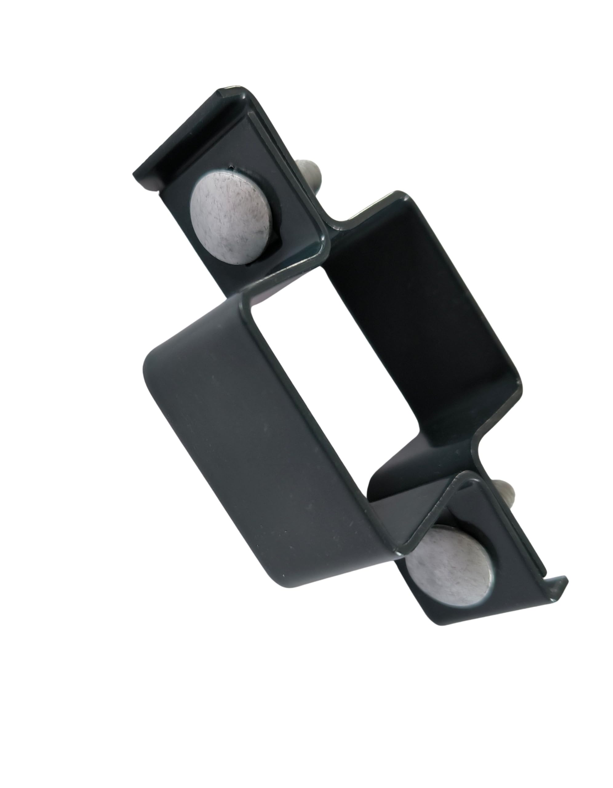 Fascetta centrale per recinzione, 40 x 60 mm, fascetta per pali di recinzione, fissaggio a griglia, morsetto antracite