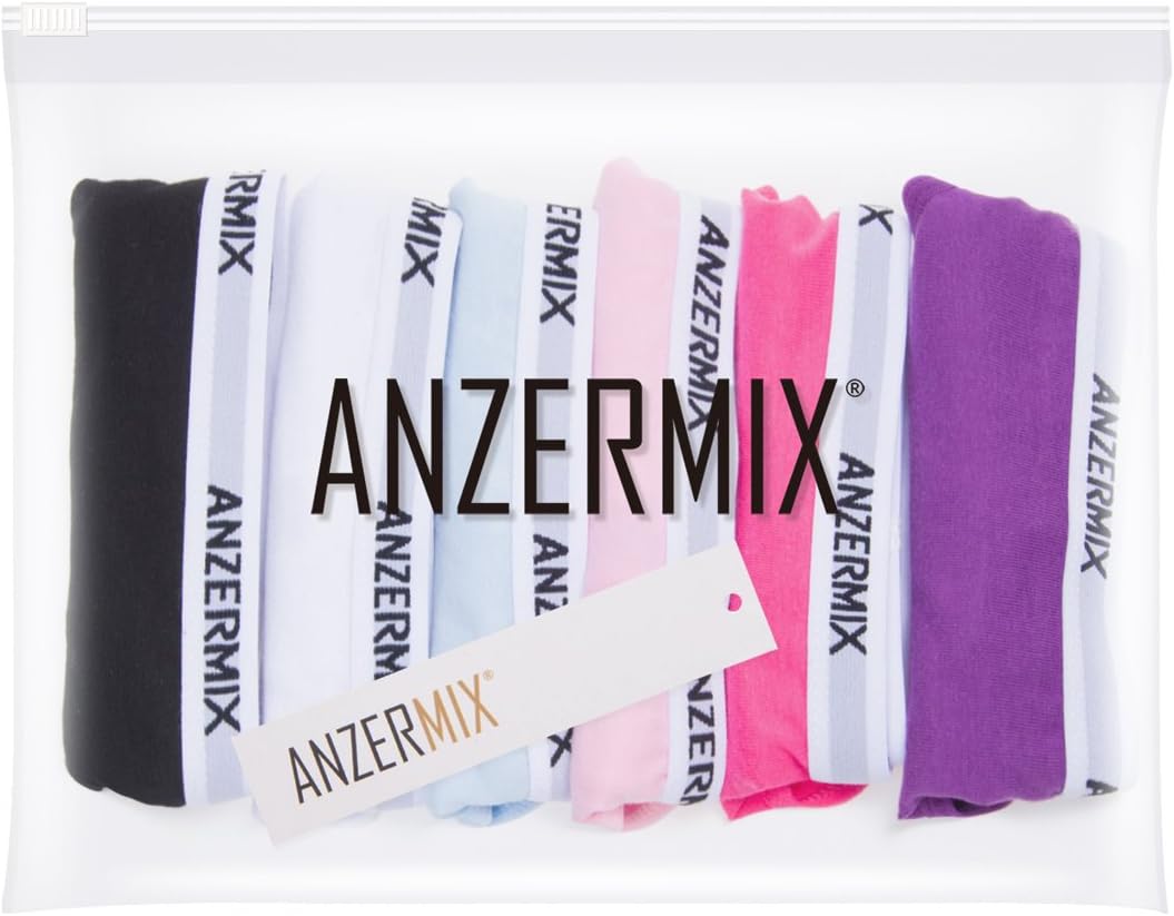 ANZERMIX Women's Breathable Comfort Cotton Bikini Panties Pack of 6 - Image 7