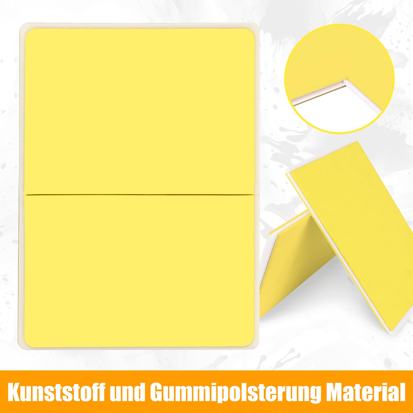 Harilla Brechbrett für Kampfsport, Bruchtestbretter Taekwondo Karate MMA, Karate Breaking Boards, Taekwondo Kicking Breaking Punching Boards, Rebreakable Trainingsgerät für Anfänger, GELB, 1CM