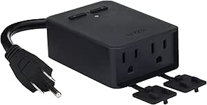 Wyze Plug Outdoor, Dual Outlets Energy Monitoring, IP64, 2.4GHz WiFi Smart Plug, Works with Alexa, Google Assistant, IFTTT, No Hub Required, Black asin的图片