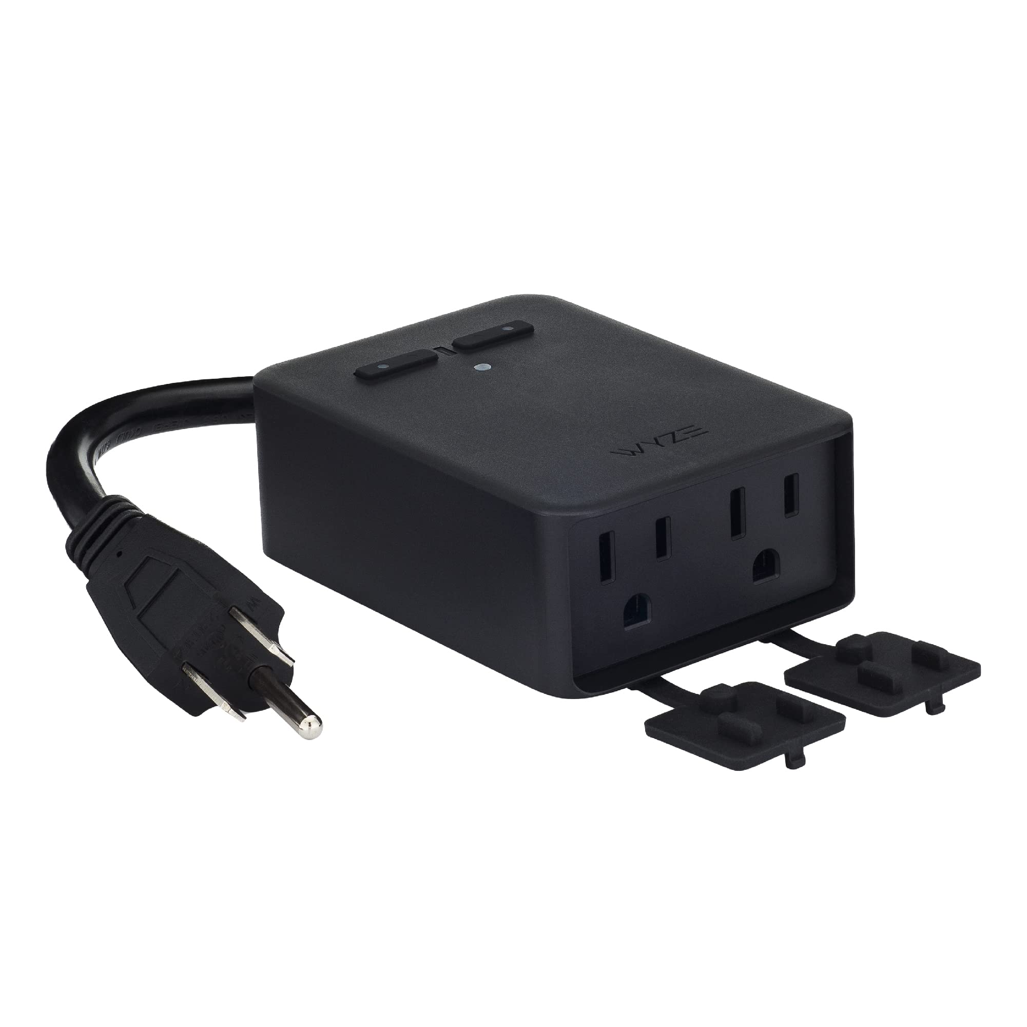 WYZEPlug Outdoor, Dual Outlets Energy Monitoring, IP64, 2.4GHz WiFi Smart Plug, Works with Alexa, Google Assistant, IFTTT, No Hub Required, Black