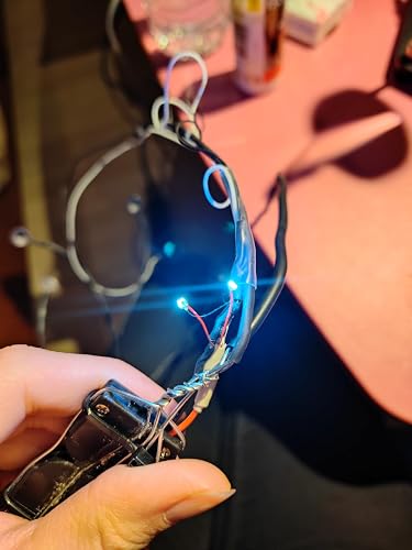wilcractk Lot de 20 micro-diodes LED SMD pré-câblées soudées 0805 - 30 cm - 3 V-12 V - Pour modélisme, bricolage, décoration de chemin de fer - Blanc chaud
