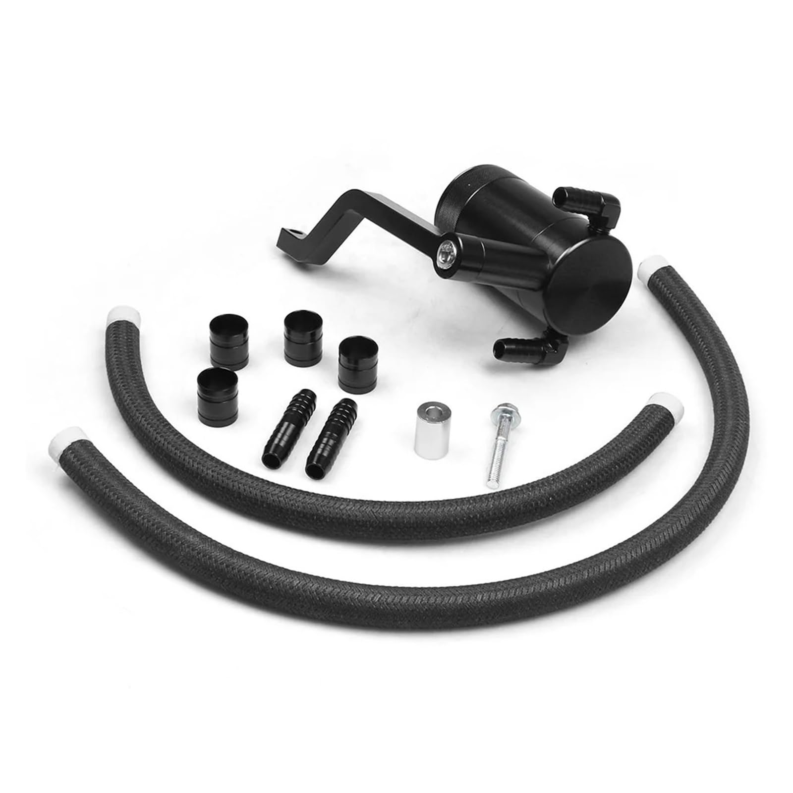 Aluminiowy pojemnik do ściągania oleju 0,18 l z przegrodą pasujący do Ram 1500 2500 3500 5,7 l 6,4 l HEMI 2009-2019 TT102252 Zbiornik Wspomagania Do Samochodu(Black)