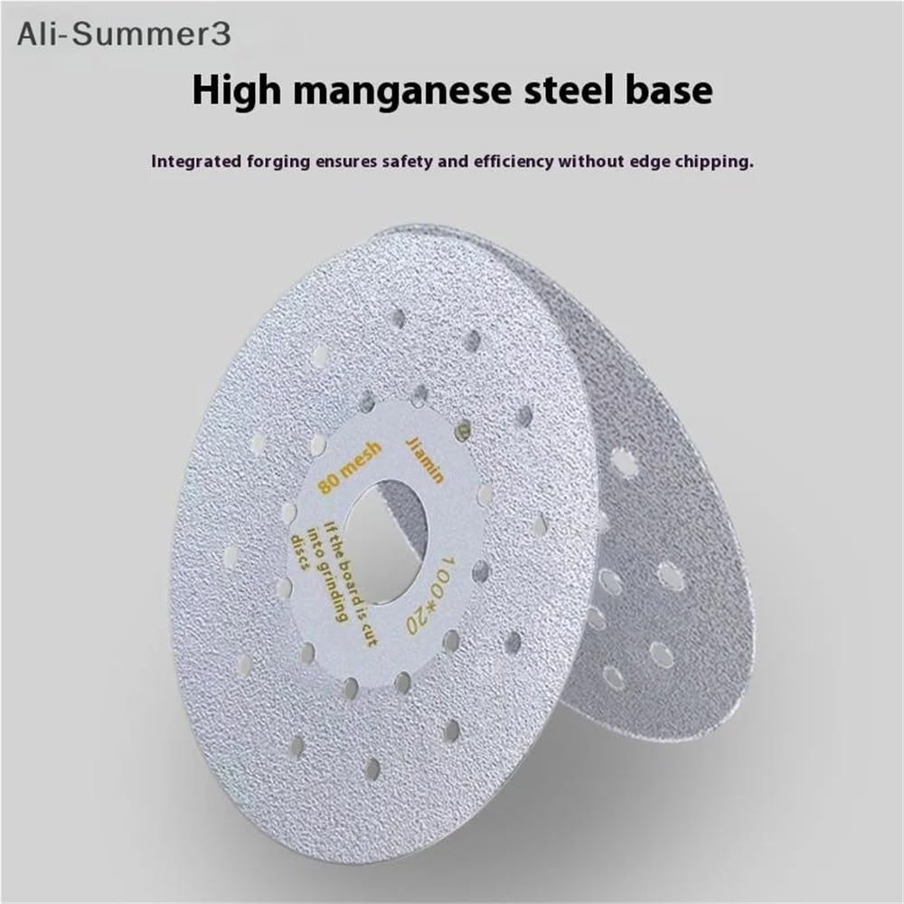 1Pcs Multifunctional Rock Plate Cutting Piece Angle Grinding Machine Ceramic Glass Marble Trimming Cutting Grinding Piece(16mm 80 mesh)