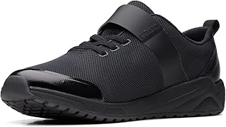 Aeon Pace Youth Textile Trainers in Black Standard Fit Size 3