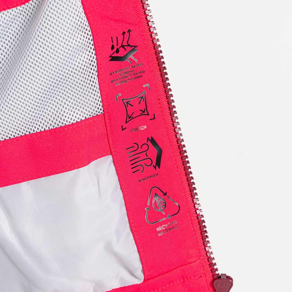 Dare2b Uni Kinder Kids Explore Ii Jacket Mountain Active Waterproof Shell Wasserdichte, Rose, 3-4 Jahre EU