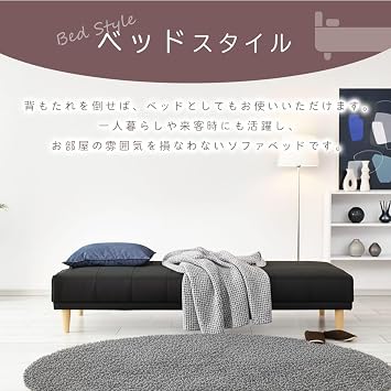 DORIS Doris Sofa Bed Single 3-Seater 72 in. 180 cm Width With Legs Recliner Canape Gray 12172
