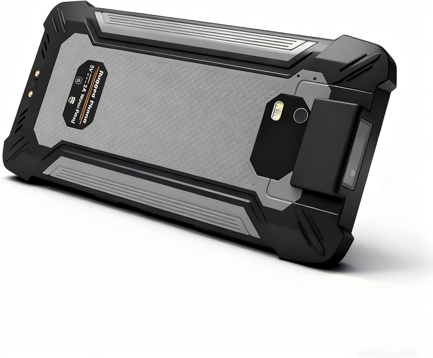 Top and bottom view of Kayoote Smart Terminal showing scanner and charging port